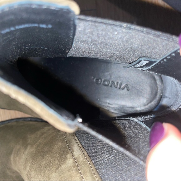 VINCE Henderson Water resistant army green ankle boots - Picture 6 of 10